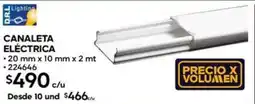Construmart Canaleta eléctrica oferta