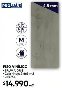 Construmart Pro jaüs piso vinílico bruma gris oferta