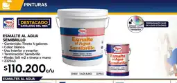 Construmart Esmalte al agua semibrillo oferta
