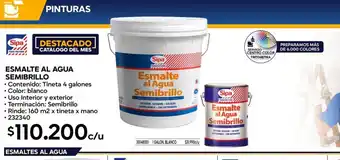 Esmalte al agua semibrillo