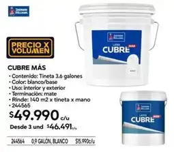 Construmart Sherwin williams cubre más oferta