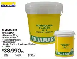 Construmart Tajamar marmolina blanco R-1 oferta
