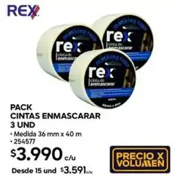 Construmart Rex pack cintas enmascarar oferta