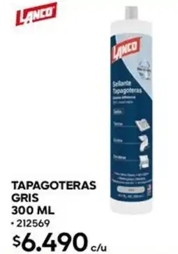Construmart Lanco tapagoteras gris oferta
