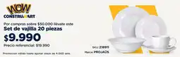 Construmart Set de vajilla oferta