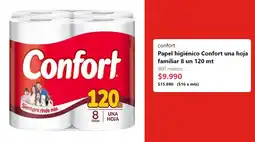 Unimarc Confort papel higienico oferta