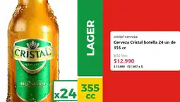 Unimarc Cristal cerveza oferta