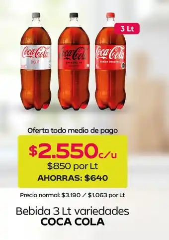 Coca cola bebida variedades