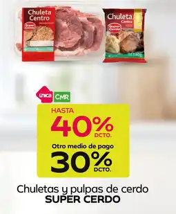 Tottus Super cerdo chuletas y pulpas de cerdo oferta