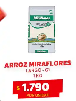 Super Ganga Arroz miraflores largo - g1 oferta