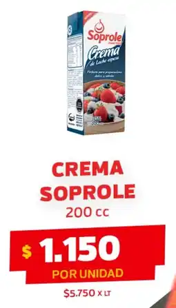 Super Ganga Soprole crema oferta