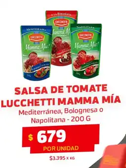 Super Ganga Lucchetti salsa de tomate mamma mía oferta