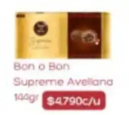 Supermercados Romanini Supreme avellana bon o bon oferta