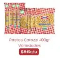 Supermercados Romanini Carozzi pastas variedades oferta