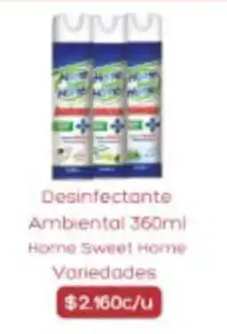 Supermercados Romanini Home sweet home desinfectante ambiental variedades oferta
