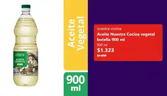 Nuestra cocina aceite vegetal botella