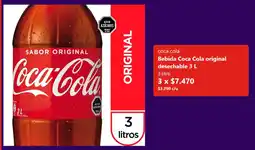 Unimarc Coca cola bebida original desechable oferta