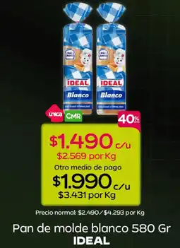 Tottus Ideal pan de molde blanco oferta