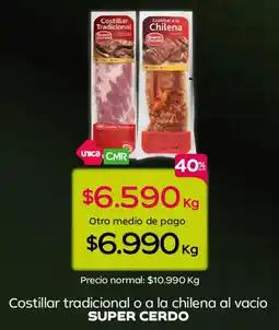 Tottus Super cerdo costillar tradicional o a la chilena al vacío oferta