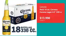 Santa Isabel Corona cerveza corona lager 4.5° oferta