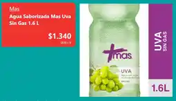 Santa Isabel Mas agua saborizada uva sin gas oferta