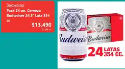 Santa Isabel Budweiser cerveza 24.5° lata oferta