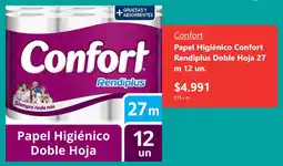 Santa Isabel Confort papel higiénico confort rendiplus doble hoja oferta