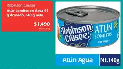 Santa Isabel Robinson crusoe atún lomitos en agua oferta