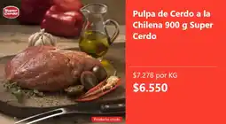 Super Bodega a Cuenta Super Cerdo Pulpa de Cerdo a la Chilena oferta