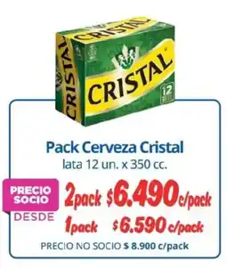 Alvi Cristal pack cerveza lata oferta