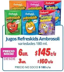 Alvi Refreskids jugos ambrosoli variedades oferta