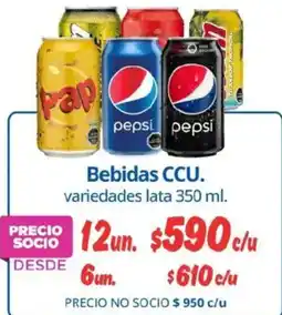 Alvi Pepsi bebidas ccu. variedades lata oferta