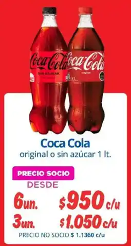 Alvi Coca cola original o sin azúcar oferta