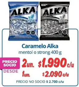 Alvi Alka caramelo mentol o strong oferta