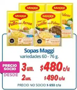 Alvi Maggi sopas variedades oferta