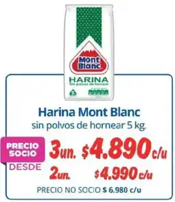 Alvi Mont blanc harina sin polvos de hornear oferta