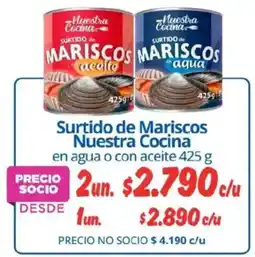 Alvi Nuestra cocina surtido de mariscos en agua o con aceite oferta
