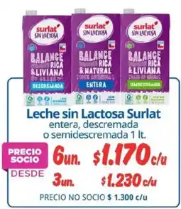 Alvi Lactosa surlat leche sin entera, descremada o semidescremada oferta