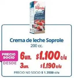 Alvi Soprole crema de leche oferta