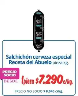 Alvi Receta del abuelo salchichón cerveza especial oferta