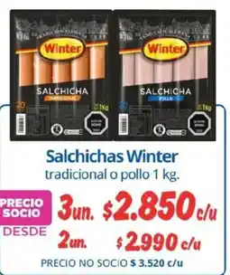 Alvi Winter Salchichas tradicional o pollo oferta