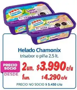 Alvi Chamonix helado trisabor o piña oferta