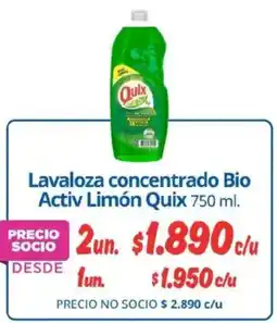 Alvi Quix lavaloza concentrado bio activ limón oferta