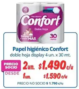 Alvi Confort papel higiénico doble hoja display oferta