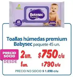 Alvi Babysec toallas húmedas premium paquete oferta