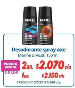 Alvi Axe desodorante spray marine o musk oferta