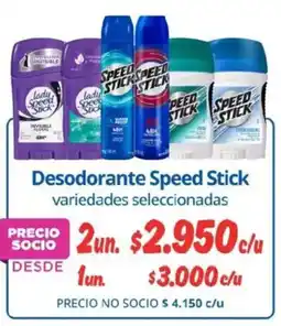 Alvi Speed stick desodorante variedades seleccionadas oferta