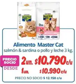 Alvi Master cat alimento salmón & sardina o pollo y leche oferta