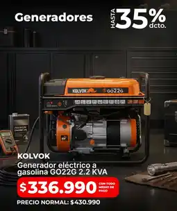 Easy Kolvok generador eléctrico a gasolina oferta