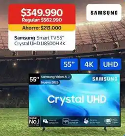 Lider Samsung smart tv55" crystal oferta